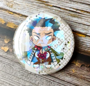 Insignia de lata Gyomei Himejima - Demon Slayer: Kimetsu no Yaiba Paja-Chara - Imagen 1 de 3