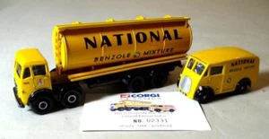 Corgi Foden Tanker and Morris van. National Benzole. SET. - Picture 1 of 8
