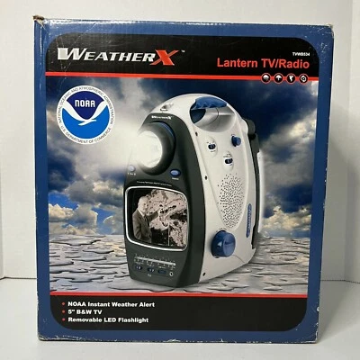 NOAA: WEATHER X - LANTERN  TV / RADIO MODEL TVWB534 W/ INSTANT WEATHER ALERT - Image 1 of 4