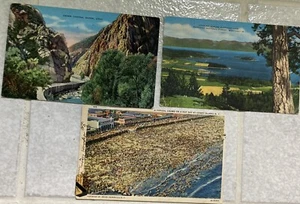 Vintage Postkarten mit Briefmarken 1940er New Y., Utah, Montana Forest Coney Island - Bild 1 von 10