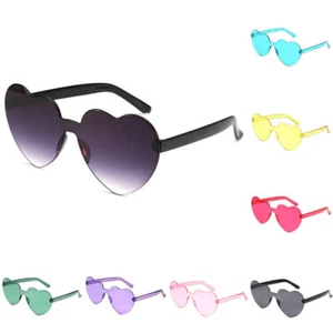Retro Women Heart Shaped Sunglasses PC Frame Glasses Fashion Eyewears " - Picture 1 of 26