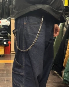 Handgefertigte Silber Geldbörse Kette mit Haken drehbar Schlangenbox Kette massiv silberfarben - Bild 1 von 4