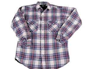 Woolrich Shirt Mens Quilted Large Tartan Plaid Button Down Long Insulated GORP - Picture 1 of 15
