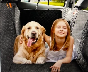 meowant dog car seat backseat cover waterproof hammock witj safety belt - Picture 1 of 8