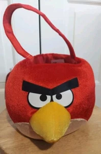 Cubo/cesta de Halloween de felpa roja Angry Birds Rovio 2014-2019 6x8 - Imagen 1 de 5