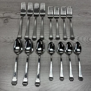 Wallace Arlington Edelstahl 15 Stück Gabeln Dinner Sale Esslöffel Teelöffel - Bild 1 von 13