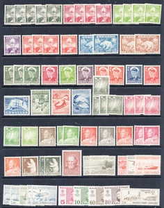 Greenland 1/438, B8, B13 Fresh mint stock of 1938-2004 issues, booklet CV $270+ - Picture 1 of 2