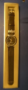 Braun Unisex Quarz Uhr mit Leder Armband AW10 mit Dunlop Logo - Bild 1 von 4