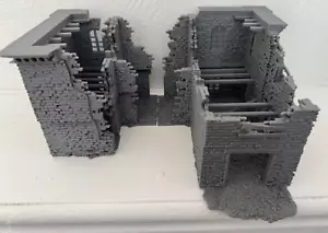28mm Danneggiato Palazzo Città Edificio Wargaming Edificio Terreno Rovine - Foto 1 di 6