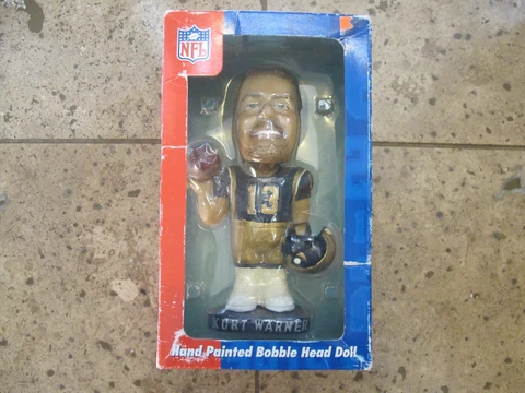 Kurt Warner Rams Football NFL Bobblehead Bobble Doodles Hand Painted Cover