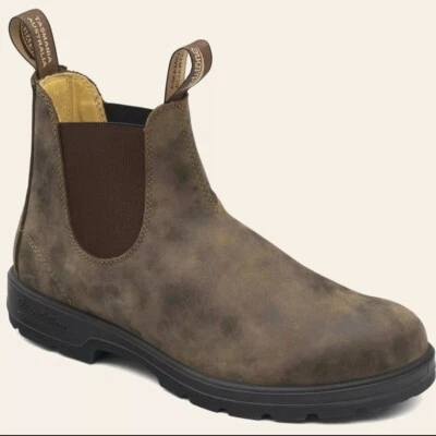 Botas Chelsea Blundstone 585 Clásicas Unisex en Marrón Rústico NUEVAS EN CAJA Foto 1 de 4