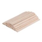  100 Pcs Wooden Craft Accessory Rods for Crafts Sticks Solid