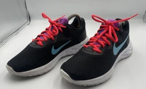 Nike Revolution 6 schwarz blau Laufschuhe Damen Größe UK 6 - Bild 1 von 6