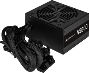 Corsair VS Series VS600 600 Watt 80 PLUS Certified ATX PSU New Sealed - Afbeelding 1 van 8