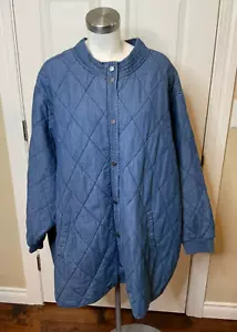 Torrid Blue Chambray Denim Quilted Jacket, Size 5 | 5X - Picture 1 of 5