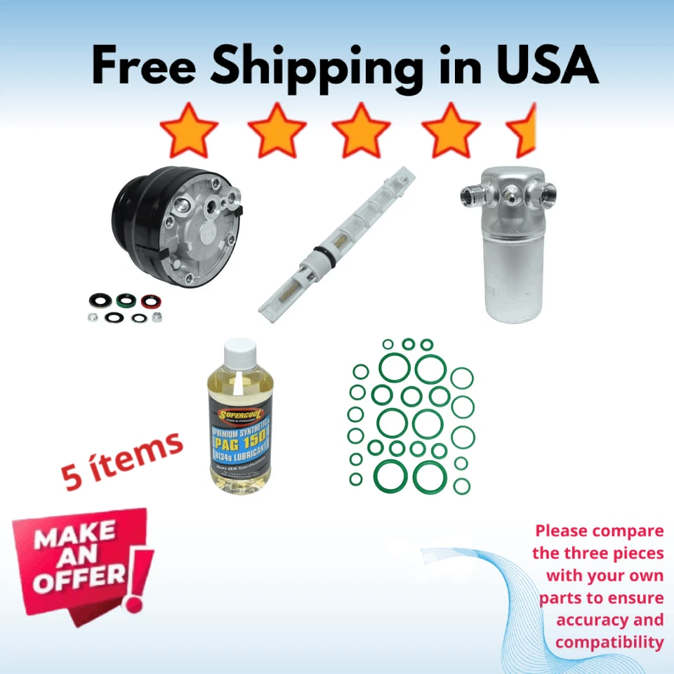 Compressor & Valve A/C Fit GMC R1500 Suburban 1989-1991, GMC R2500 1989 - Image 1 of 4