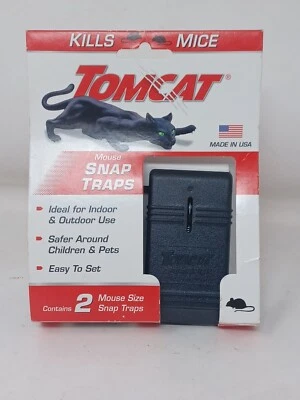 Paquete de 2 trampas a presión tamaño ratón Tomcat eliminación sin contacto fáciles de configurar Foto 1 de 4