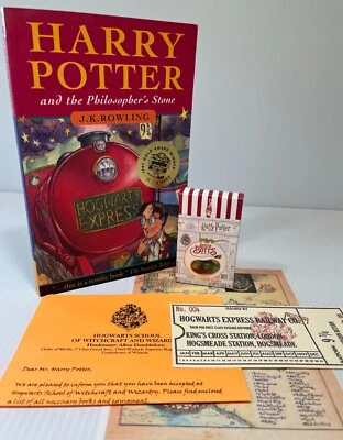 1997 First UK Pb Edition Harry Potter &the Philosopher/Sorcerer's Stone &Extras! - Image 1 of 4