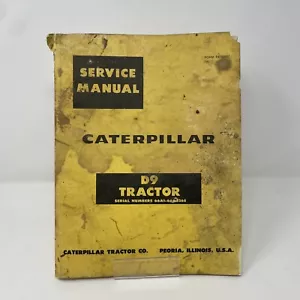 Caterpillar CAT D9 Traktor Service Werkstatt Reparaturanleitung 66A1-66A3265 - Bild 1 von 6