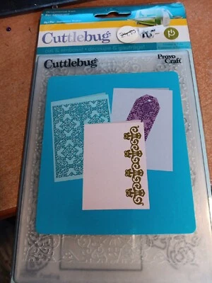 VENDITA CARTELLA GOFFRATURA PER SCRAPBOOKING CUTTLEBUG NUOVA (SEF32) FERRO ORNAMENTALE - Immagine 1 di 2