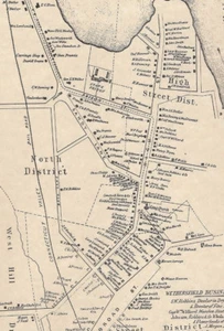 Wethersfield Newington Griswoldville 1869 CT Maps with Homeowners Names Shown - Photo 1 sur 1