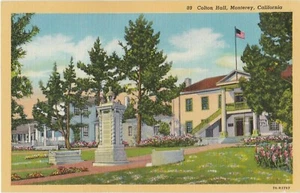 Colton Hall Monterey California Postcard Linen Unposted - Picture 1 of 2