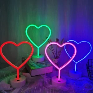 Heart Neon Sign Light Lamp, Red LED for Bedroom, Gift for girl, Best gift, Deal! - Picture 1 of 18
