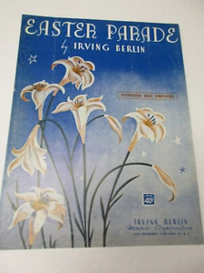 Irving Berlin Easter Parade Accordion Solo Sheet Music Arranged Pietro Deiro Jr - Picture 1 of 2