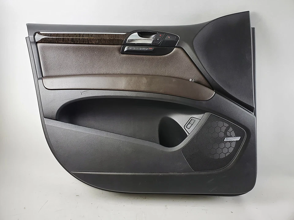 2007 - 2009 Audi Q7 4L Door Panel Cover W Power Window Switch Handle Front Left - Image 1 of 4