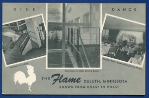 The Flame Diner Restaurant Cafe Duluth Minneosta mn postcard - Picture 1 of 2
