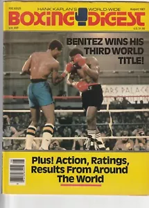 BOXING DIGEST MAGAZIN WILFRED BENITEZ BOXEN HOFer-MAURICE HOPE AUGUST 1981 - Bild 1 von 3