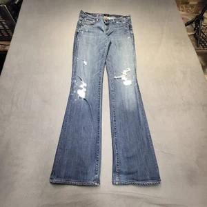Citizens of Humanity Jeans Womens 28 Blue Kelly Low Rise Boot Cut Distressed - Picture 1 of 13