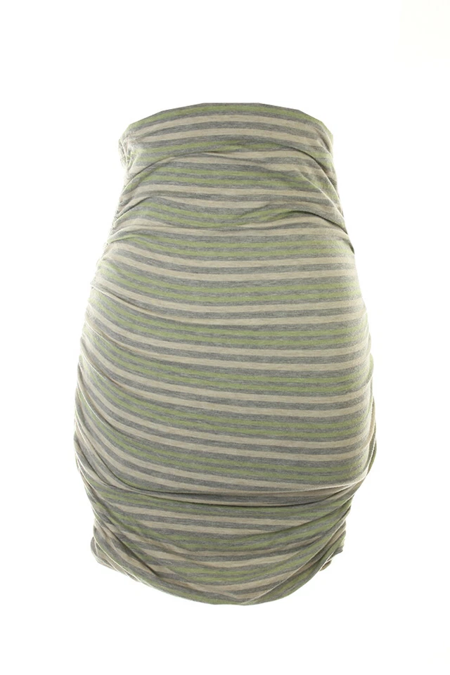 Falda Studio M Gris Multi Rayas Acanalada Lateral XS Foto 1 de 3