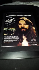Bob Seger Stranger In Town In The Studio Raro Radio Promo Póster ¡Anuncio Enmarcado! - Imagen 1 de 1