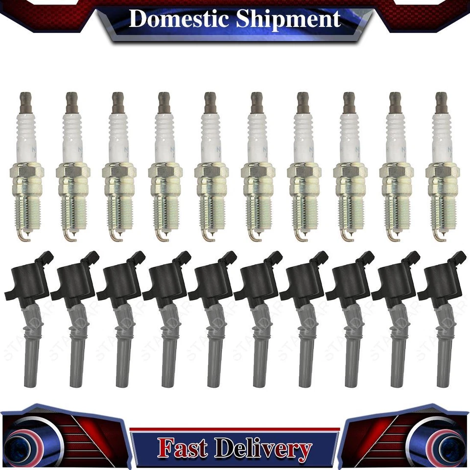 Vela de ignição padrão NGK bobina de ignição para 2002 2003 2004 Ford Excursion - Imagem 1 de 4