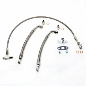 TRITDT Turbo Oil & Water Line Kit 70cm Oil Feed 25cm Water for Garrett T25 T28 - Picture 1 of 3