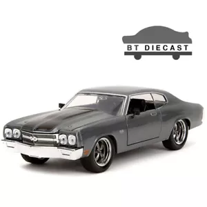 JADA FAST & FURIOUS X 1970 CHEVROLET CHEVELLE SS 1/24 DIECAST MODEL GREY 34923 - Picture 1 of 6
