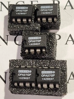 OPA27GP BURR-BROWN OP AMP SET OF 5 USED 8 PIN DIP UNTESTED - Изображение 1 из 2