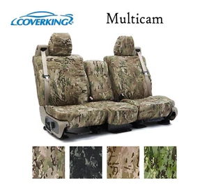 Coverking Custom Seat Covers Ballistic Canvas Front Row - Multicam Camo - Picture 1 of 8