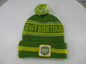 Beaver Island Brewing Co Mütze Beanie grün gelb Bommel Saint Cloud MN Craft Beer - Bild 1 von 15