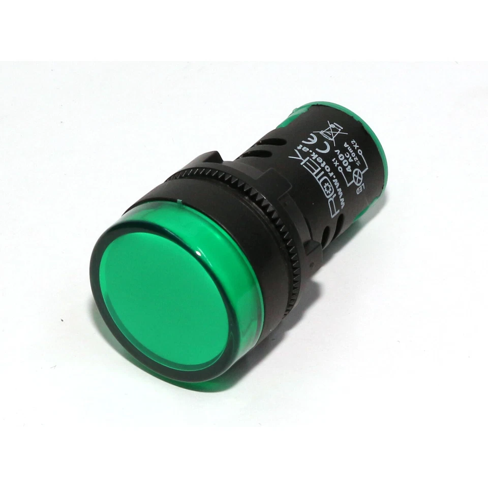 Schalttafel Leuchte Signalleuchte Signallampe LED 400V Grün 29mm Schaltschrank