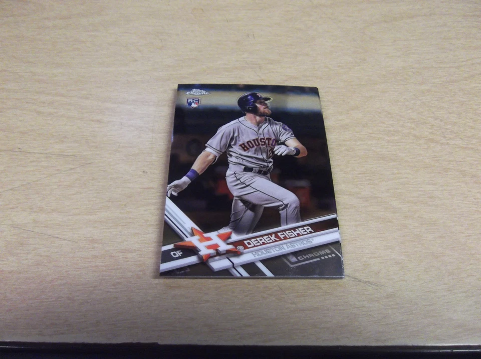2017 TOPPS CHROME UPDATE #HMT22 DEREK FISHER RC ASTROS - Image 1 of 1
