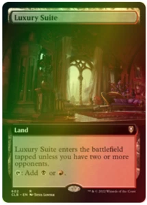 Luxury suite - Extended Art FOIL - NM MTG CLB - Battle for Baldur's Gate 602 R - Foto 1 di 2
