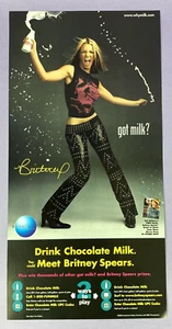 Britney Spears Got Milk/OOPS LP Double Sided Advertising Poster from 2000 - Bild 1 von 8