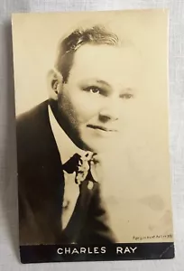 Charles Ray Paramount Silent Movie Star Unposted Real Photo Postcard - Picture 1 of 3