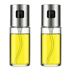 2 Spruzzini Olio 100ml per Friggitrice ad Aria, Spruzzatore con Oliera di Vetro - Foto 1 di 5