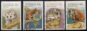 Australia Animals Of The High Country 1990 conjunto de 4 buenos a fin usados - Imagen 1 de 1