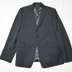 Michael Kors 18H 38S Gray Windowpane 100% Wool Boys Mens Suit Jacket Blazer Coat - Picture 1 of 12