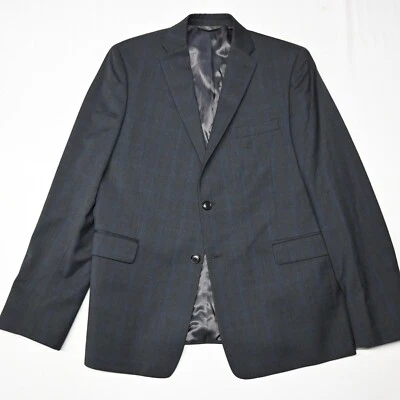Michael Kors 18H 38S Gris Ventana 100% Lana Niños Hombres Traje Chaqueta Blazer Abrigo Foto 1 de 4