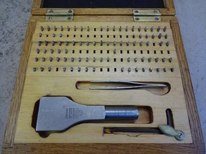 Pryor letter number stamp set H-062 0.1" 2.5mm font approx. - Picture 1 of 9